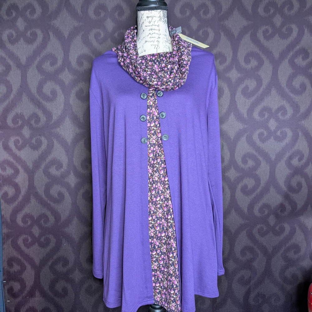 Purple Women's Top 2X